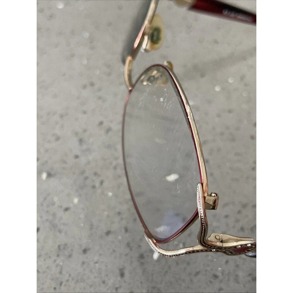 Sophia Loren M222 Eyeglasses FRAMES ONLY Zyloware 077 55-17-135 Red Full rim